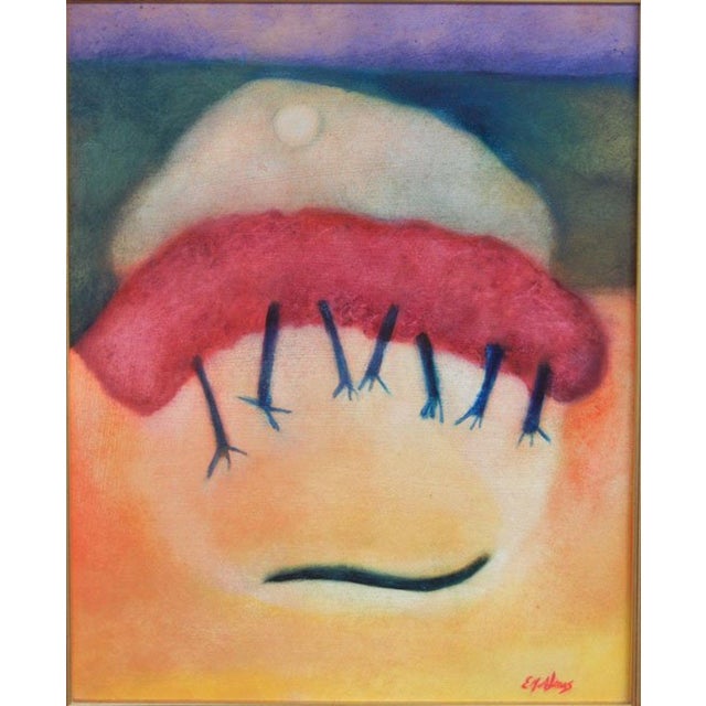 Edward M Adams Oil On Board Abstract Painting Signed Chairish