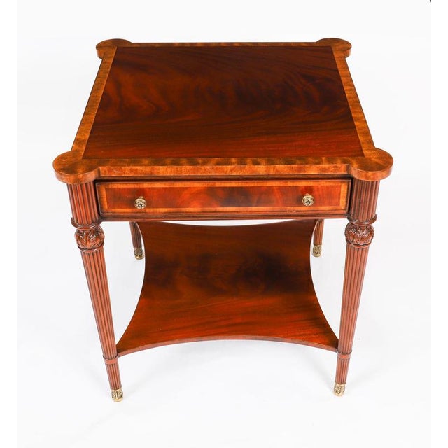 Vintage Occasional Tables in Flame Mahogany, Set of 2 For Sale - Image 9 of 18
