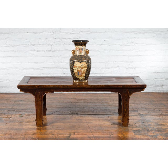 Early 20th Century Chinese Early 20th Century Low Table with Bamboo Opium Mat Top For Sale - Image 5 of 13