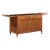 John Kapel for Glenn of California Mid Century Walnut Drop Leaf Expandable Bar Cart For Sale