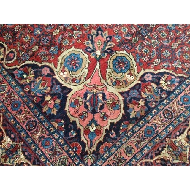 Textile 1940s Vintage Persian Bijar Rug For Sale - Image 7 of 10