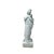 1980s Vintage Off White Porcelain Standing Bodhisattva GuanYin Lotus Statue For Sale - Image 5 of 7