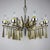 Large Mid-Century Italian Sculptural Chandelier in Brass and Glass, Italy, 1950s For Sale - Image 16 of 18