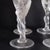 Transparent Vintage Fabergé "Kissing Snow Doves" Stemmed Crystal Wine Glasses 1960s France - Set of 6 For Sale - Image 8 of 9