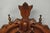 Antique Eastlake Victorian Carved Walnut Oval Mirror Sideboard Backsplash Shelf For Sale - Image 15 of 18