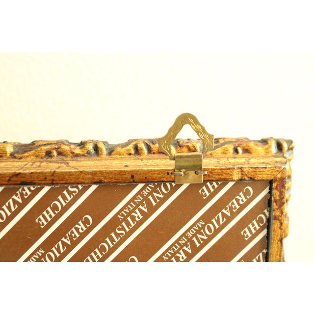 Italian Gold Gilt Curio Wall Cabinet "Horchow" For Sale - Image 9 of 10