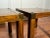 Campaign Style Parquet Solid Wood & Brass Side Tables, a Pair For Sale - Image 10 of 10