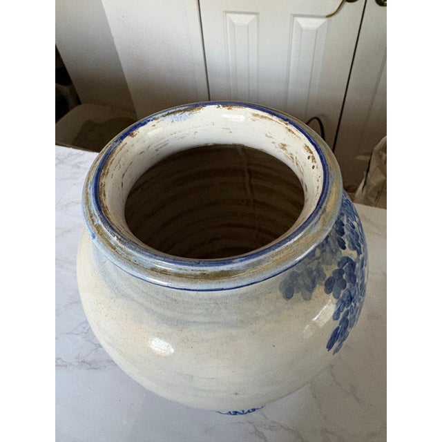 1920s Early 20th C Savona Italy Cobalt and White Faience For Sale - Image 5 of 6