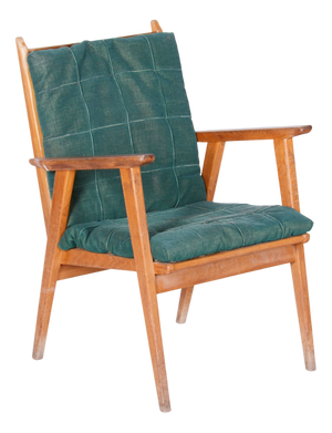 Oak Armchair attributed to Jan Vanek, Czechia, 1950s