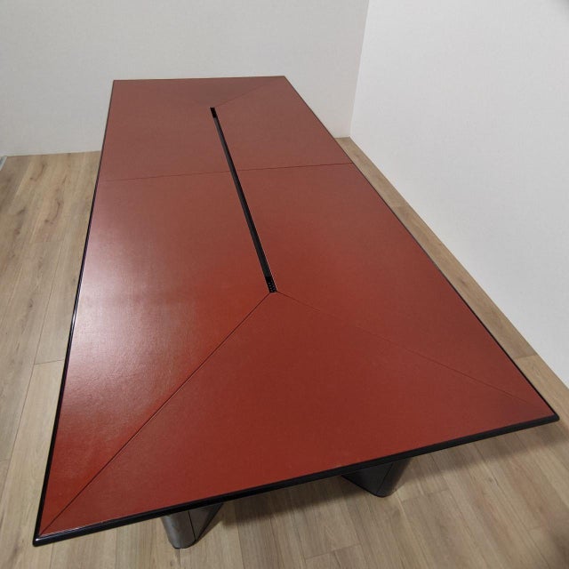 Metal Large Kum Desk by Gae Aulenti for Tecno, 1980s For Sale - Image 7 of 10