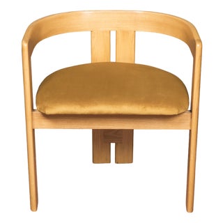 Pigreco Chairs in Bent Wood and Upholstered Fabric by Afra and Tobia Scarpa for Gavina, 1960s, Set of 6 For Sale