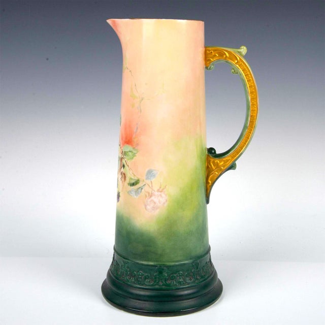 American American Belleek Porcelain Tall Tankard, Blackberry For Sale - Image 3 of 8