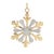 Kenneth Ludwig Chicago Jeweled Metal Snowflake Ornament (Set of 2) For Sale - Image 4 of 4