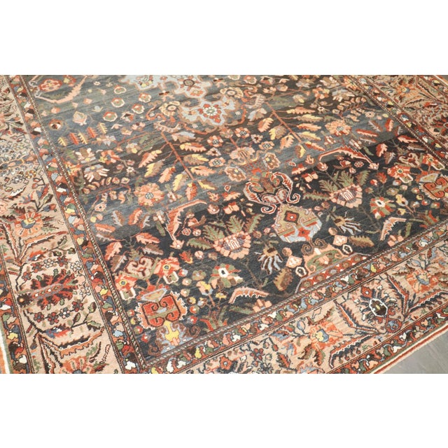 Red Antique Bakhtiari Persian Rug - 8'8" x 13'7" For Sale - Image 8 of 10
