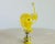 Glass Elephant Lamp Finial in Yellow For Sale - Image 4 of 8