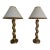 Late 20th Century Gilt Column Lamp From Richard Lindley a Pair For Sale