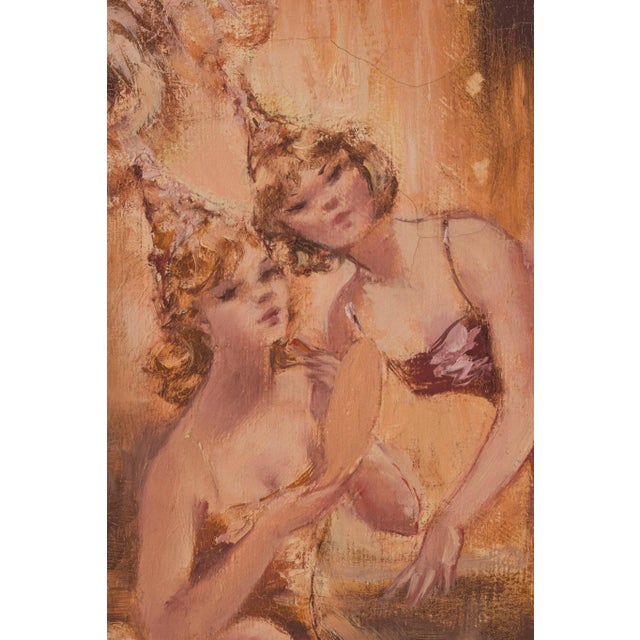 Montserrat Barta, Cabaret Dancers, 20th-Century, Oil on Canvas, Framed For Sale - Image 5 of 11