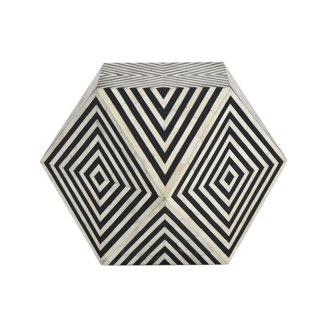 Contemporary Ada Bone Inlay Coffee Table For Sale - Image 3 of 5
