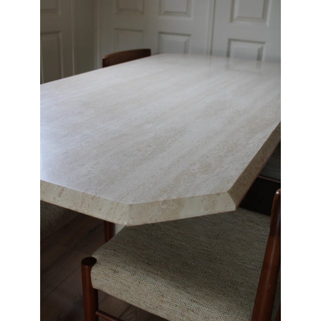 Vintage Travertine Dining Table, 1960s For Sale - Image 11 of 13