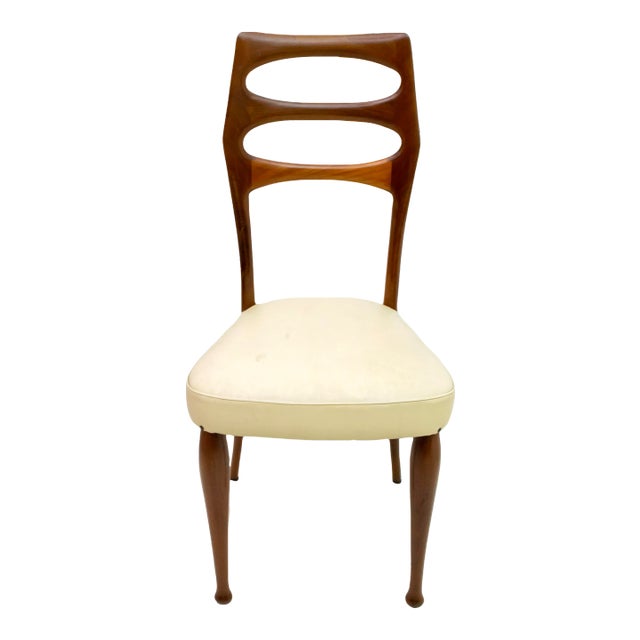 Mid-Century Modern Mahogany Dining Chairs by Vittorio Dassi, 1950s, Set of 6 For Sale