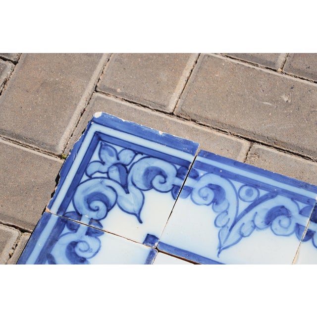 Antique 19th Century Animals Tile Mural Panel, Portuguese For Sale - Image 12 of 17