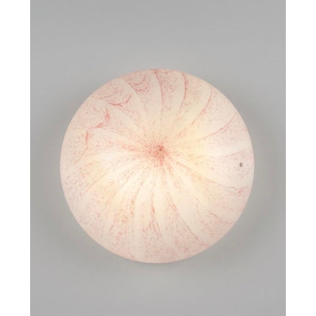 Pink Murano Glass Wall Lamp from La Murrina, 1980s, in Flawless conditions. Designed 1980 to 1989 This piece has an...