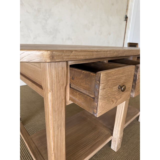 Wood Laguna Elm Wood Island – Large For Sale - Image 7 of 14