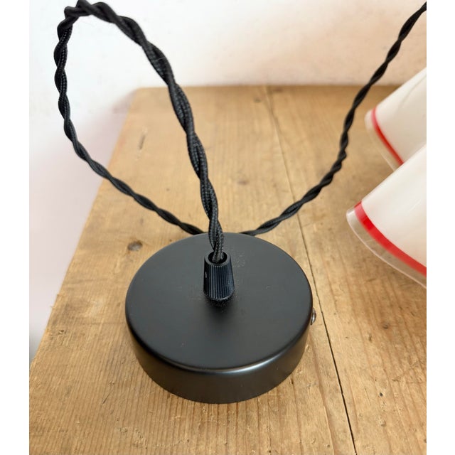 Vintage Glass Ceiling Light, 1970s For Sale - Image 10 of 18