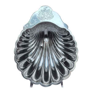 Vintage Silver Plated Shell Motif Dish