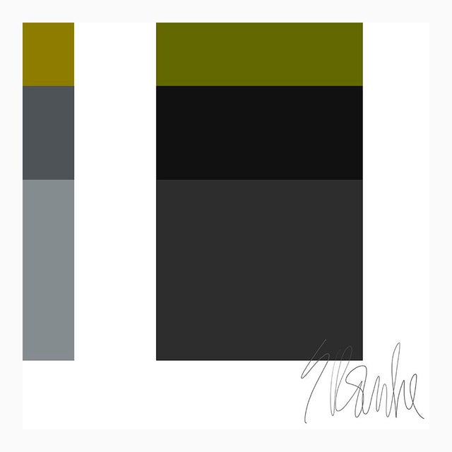 Not Yet Made - Made To Order Couples Yellow Blue GreenArt Print 50" X 37.5" by Liz Roache For Sale - Image 5 of 6