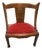Antique 19th Century Inlaid French Empire Biedermeier Gondola Style Side Chair For Sale