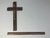 Gold Art Deco Crucifix: Gold Gilt Jesus, Walnut Cross (9.75" Tall) For Sale - Image 8 of 9