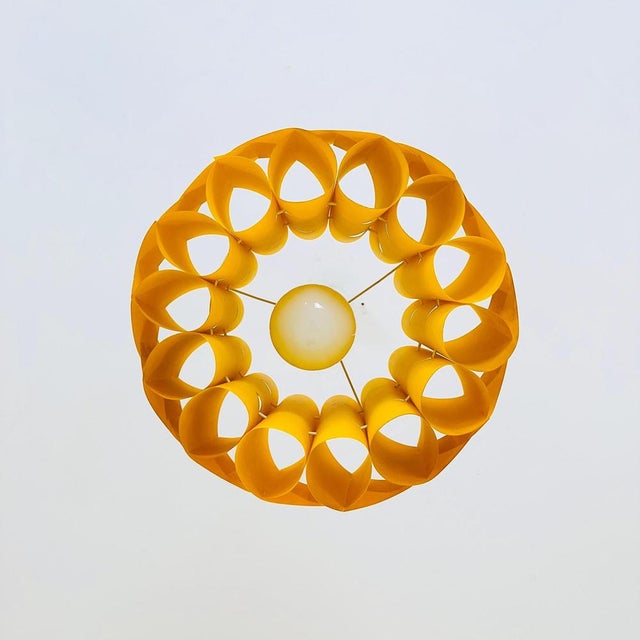 Metal Butterfly Pendant Lamp by Lars Schiøler for Hoyrup, 1968 For Sale - Image 7 of 11