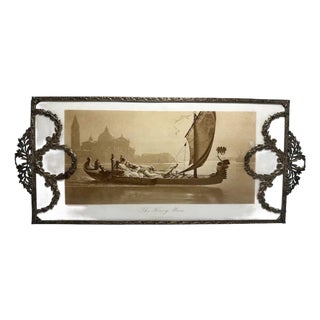 Antique Apollo Vanity Tray: Lecomte du Nouÿ "Honeymoon" Photogravure For Sale