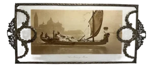 Antique Apollo Vanity Tray: Lecomte du Nouÿ "Honeymoon" Photogravure