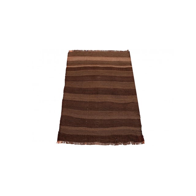 Handwoven vintage decorative mini wool rug from Kars region of Tukey. Approximatelly 45-55 years old. In very good...