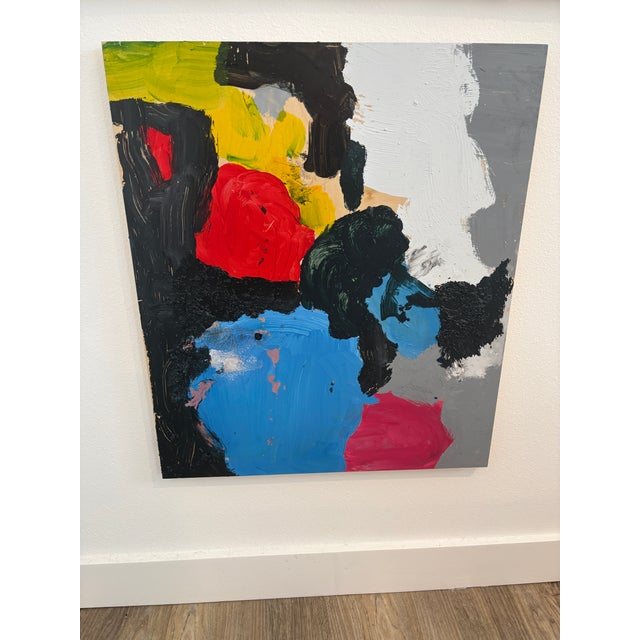 Bold Block Abstract Painting For Sale - Image 4 of 8