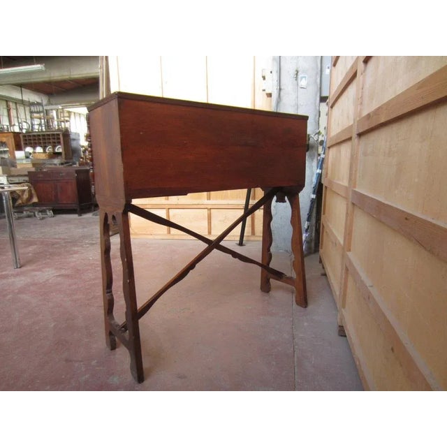 Walnut Cabinet Console, 1990s For Sale - Image 4 of 9