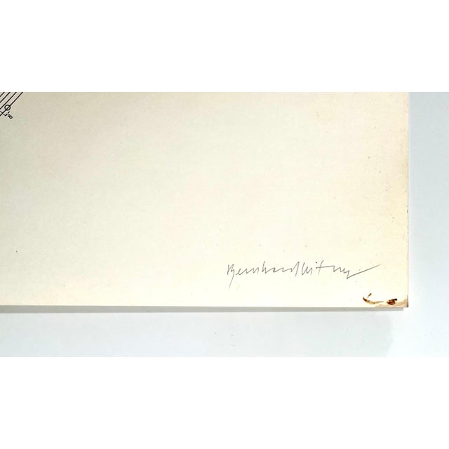 Printmaking Materials Bernhard Leitner, Austrian Sound Space Architect Bernhard Leitner Photo Mechanical Print Signed, 1975-1976 For Sale - Image 7 of 10