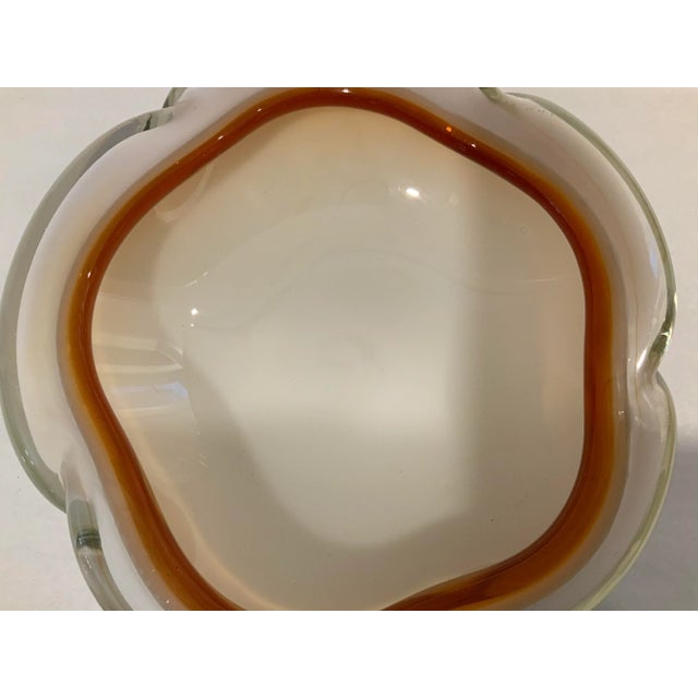 Murano Cased Glass Bowl For Sale - Image 9 of 10