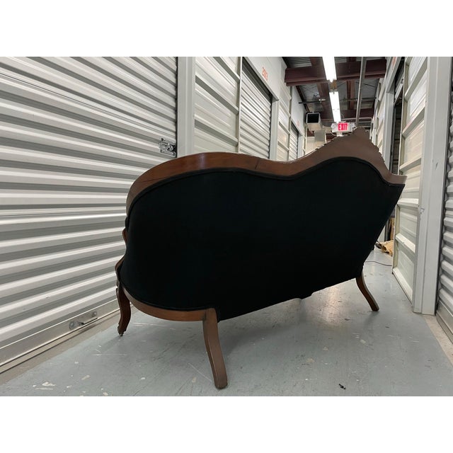 Mid 19th Century Mid 19th Century Victorian Loveseat Couch For Sale - Image 5 of 6