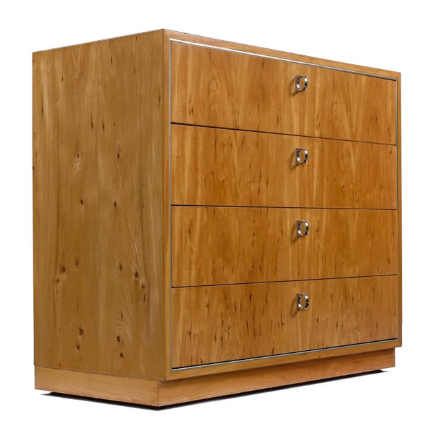 Pair 1970s John Stuart Hickory Bachelors Chests or Large Nightstands For Sale - Image 10 of 12