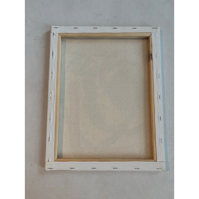 Abstract Peter Keil Abstract Portrait Painting on Canvas For Sale - Image 3 of 3