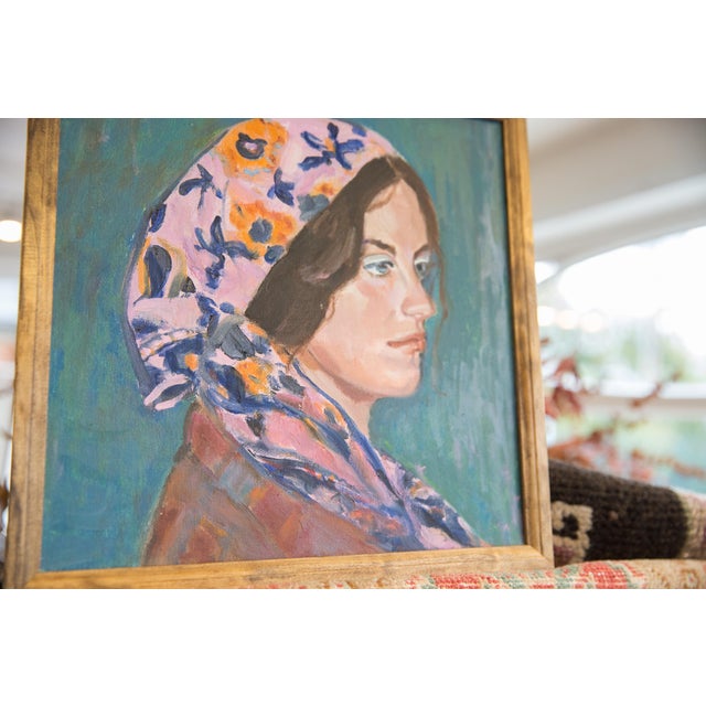 :: Oil on canvas painting by Chappaqua, NY artist Grace B. Keogh. Signed by artist and in a handmade wooden frame. Newly...