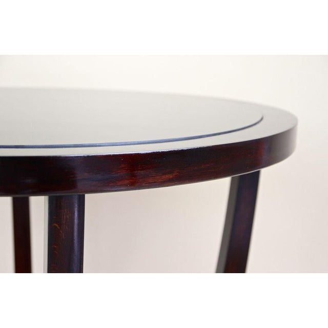 Art Deco Round Coffee Table with Black Glass Top, 1920s For Sale - Image 14 of 18