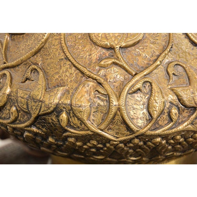 Moorish Mughal Indo Persian Islamic Brass Table Lamp For Sale - Image 14 of 18