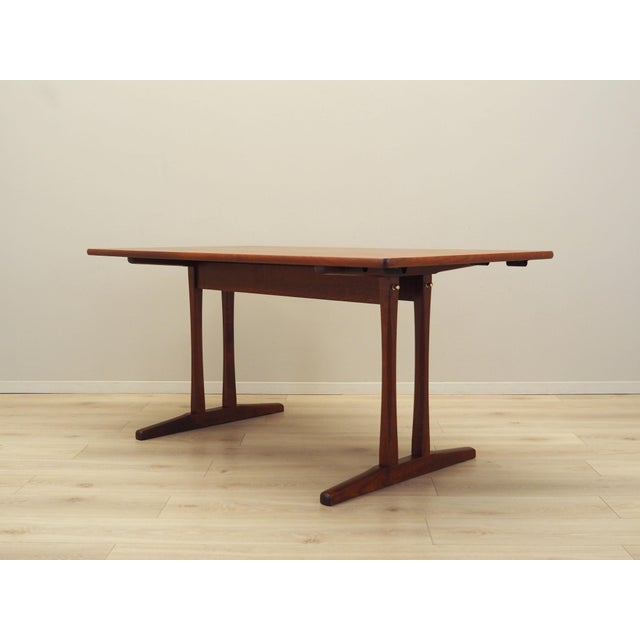 Wood Vintage Danish Teak Table by Børge Mogensen for FDB, 1960s For Sale - Image 7 of 18