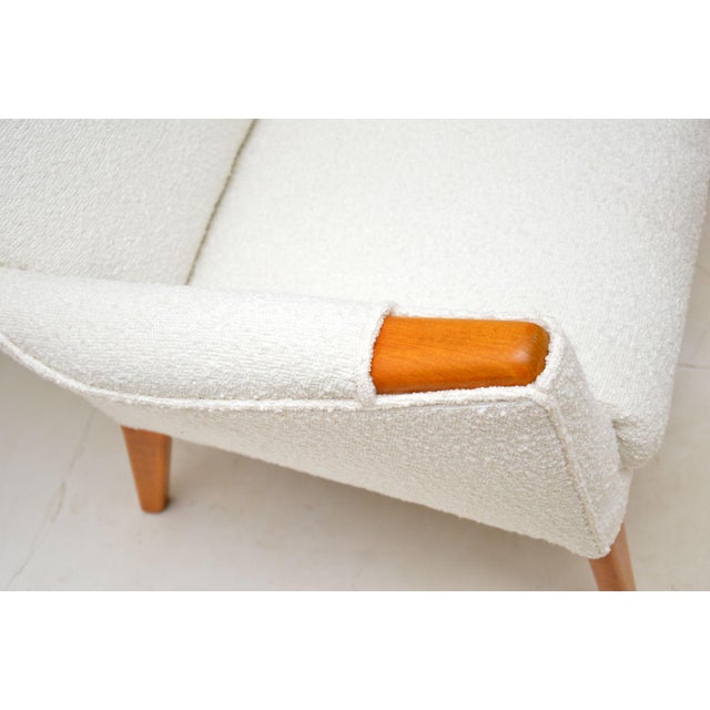 Brown Vintage Wing Back Armchair attributed to Parker Knoll, 1960s For Sale - Image 8 of 10