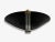 Metal Pair of Italian Modern, Black Murano Glass, Brass, Large Sconces, Italy, 1930s For Sale - Image 7 of 8