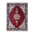 Pasargad DC Red Fine Hand Knotted Silk Rug For Sale